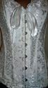 Picture of White Satin Corset & matching thong (Size M)